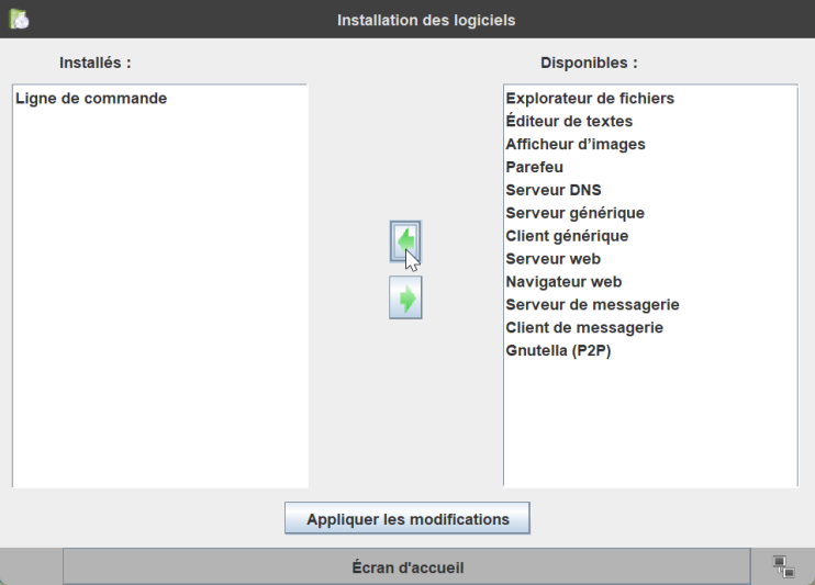 Filius installer la Ligne de commande