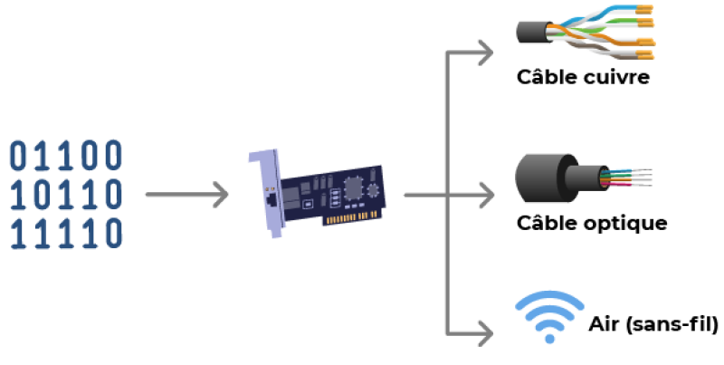 De l'information au support