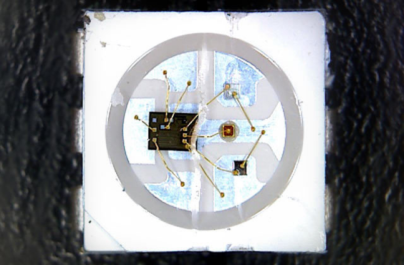 Une led en gros plan